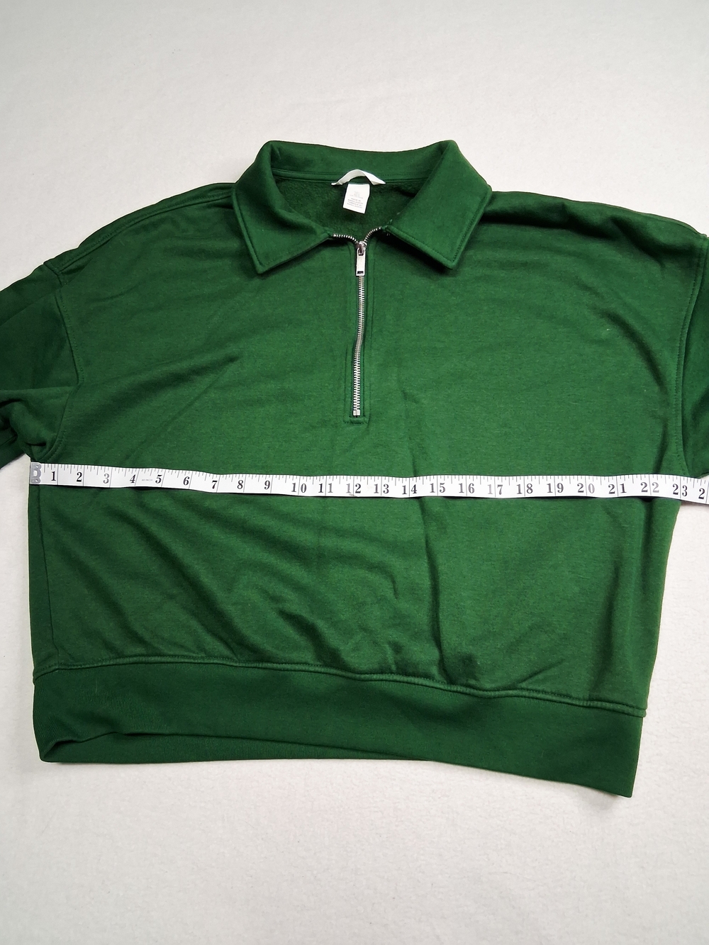 H&M Dark Green Half-Zip Turtleneck Sweatshirt - Picture 5 of 6